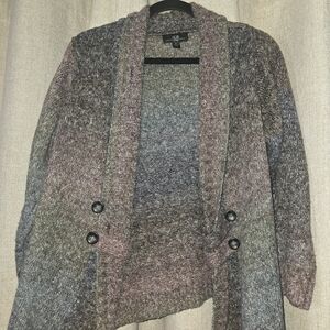 AGB Women's Multicolor Knit Cardigan